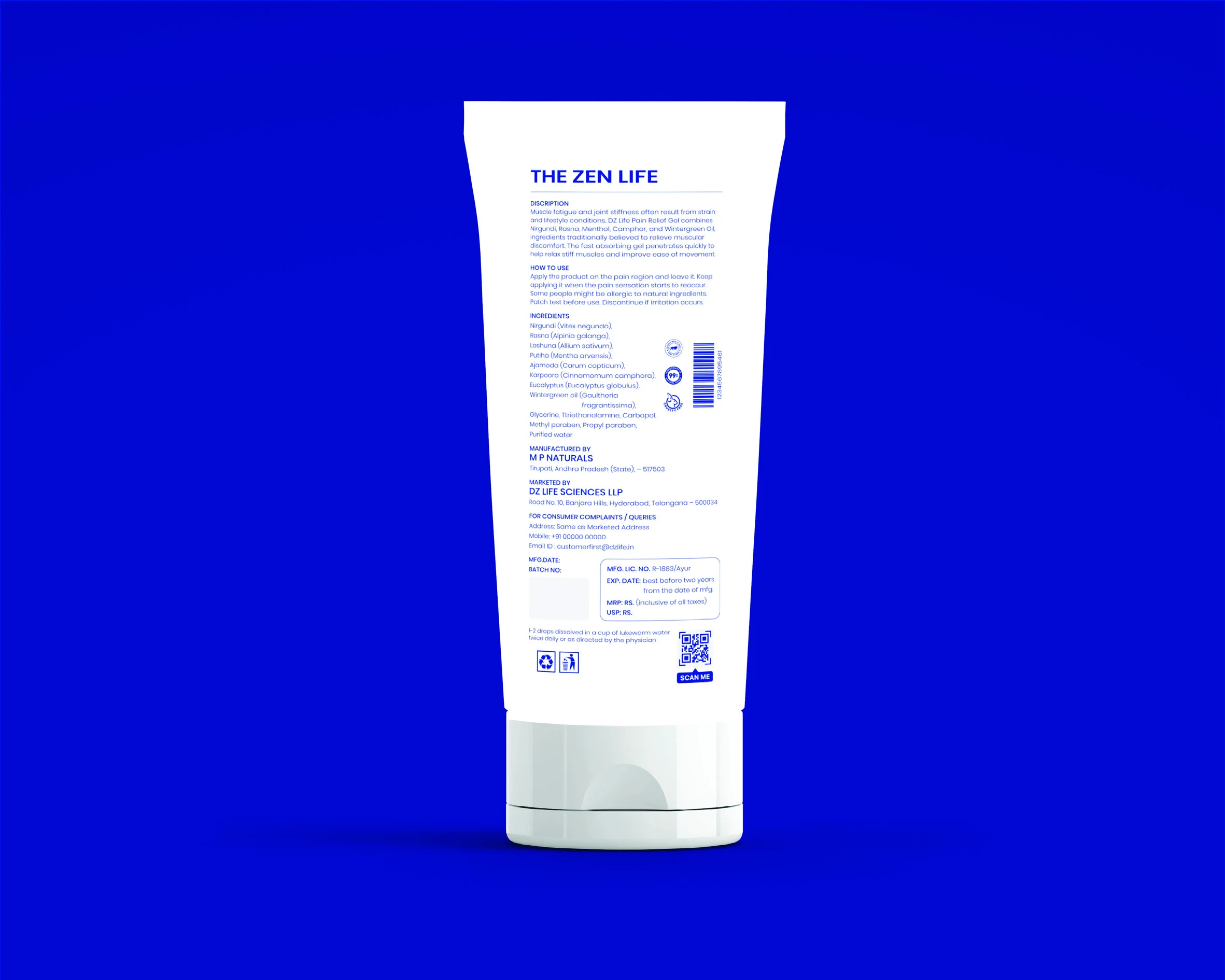 DZ Life Pain Relief Gel